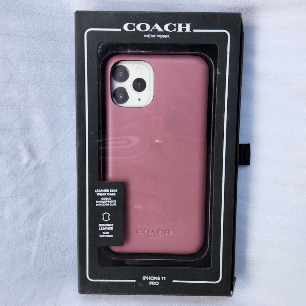 Coach New York Purple Apple iPhone 11 Pro Case
